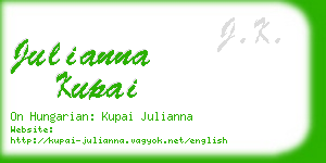 julianna kupai business card